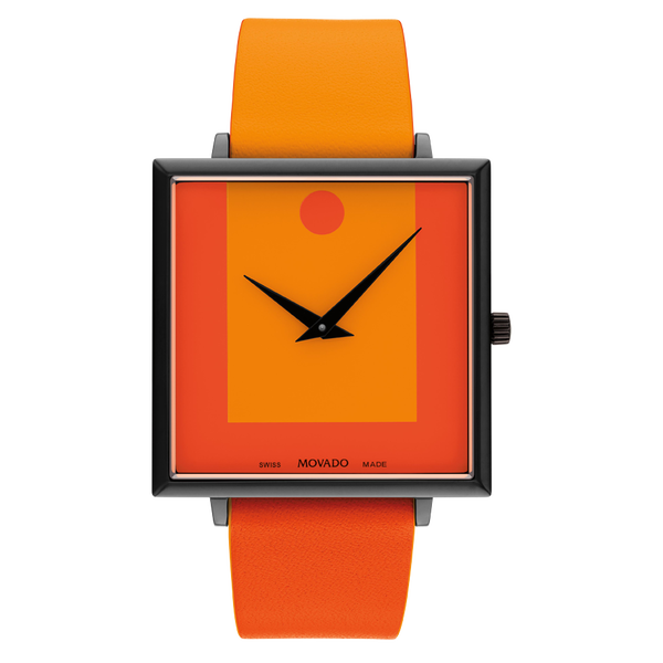 dong ho Carmen Herrera X Movado Orange Red 